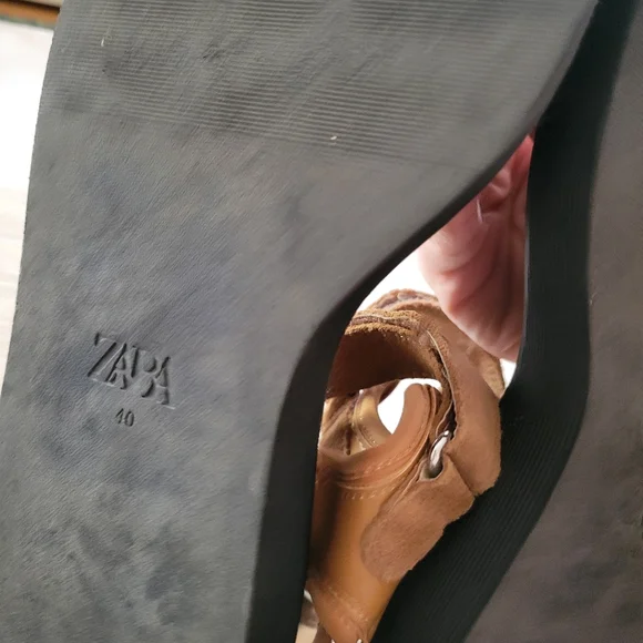 Zara Platform Sandals Size 40 - Picture 9 of 11